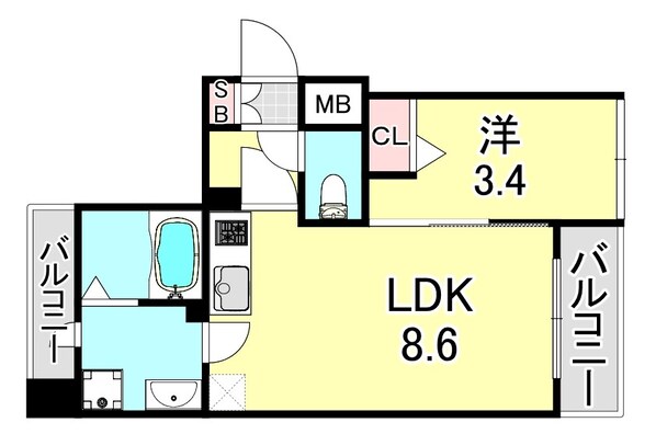 SDグランツ神戸ウエストの物件間取画像